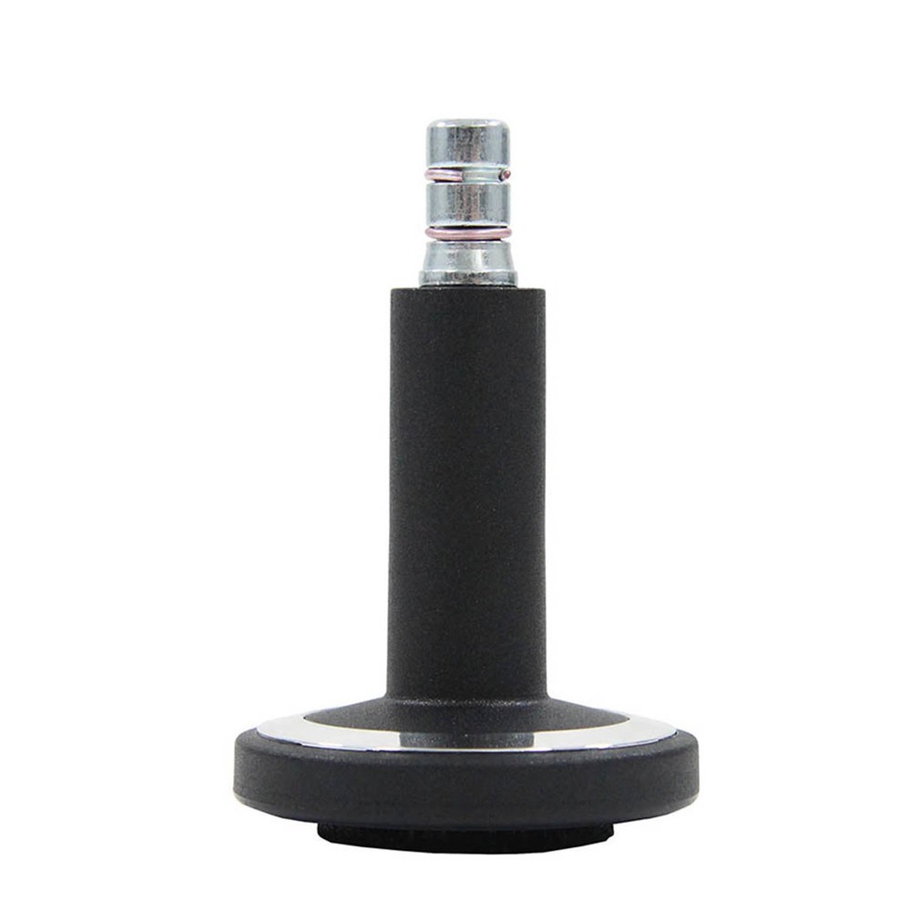 Produktabbildung Nr. 1: hjh OFFICE 5x Bodengleiter STATO-M Stift 11 mm / 60 mm Standfüße mit Filz, (5er Pack), schwarz/chrom