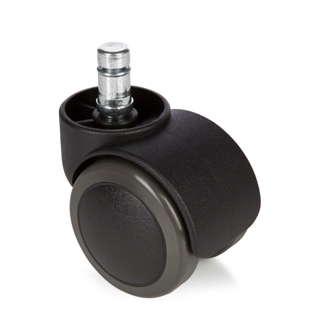 hjh OFFICE 5x Hartbodenrollen ROLO 11 mm / 50 mm Büro-Stuhl-Rollen No-Noise, (5er Pack) Produktabbildung: hjh OFFICE 5x Hartbodenrollen ROLO 11 mm / 50 mm Büro-Stuhl-Rollen No-Noise, (5er Pack)
