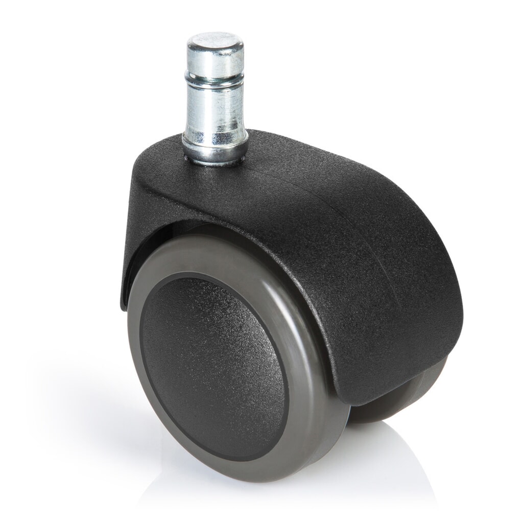 Produktabbildung: hjh OFFICE 5x Hartbodenrollen ROLO EASY 11 mm / 50 mm Büro-Stuhl-Rollen, (5er Pack)