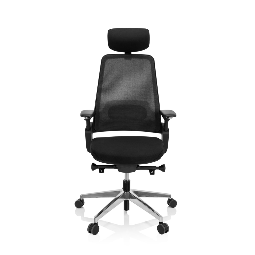 Produktabbildung: hjh OFFICE Bürostuhl / Drehstuhl BRACIO Stoff, schwarz