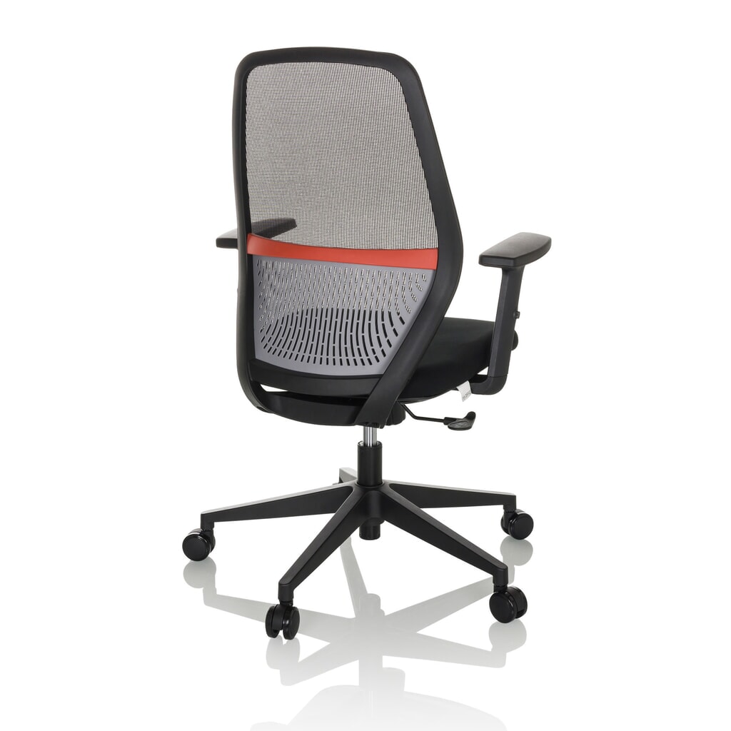 hjh OFFICE Bürostuhl / Drehstuhl CARLOW I Netzstoff / Stoff, schwarz Produktabbildung Nr. 10: hjh OFFICE Bürostuhl / Drehstuhl CARLOW I Netzstoff / Stoff, schwarz