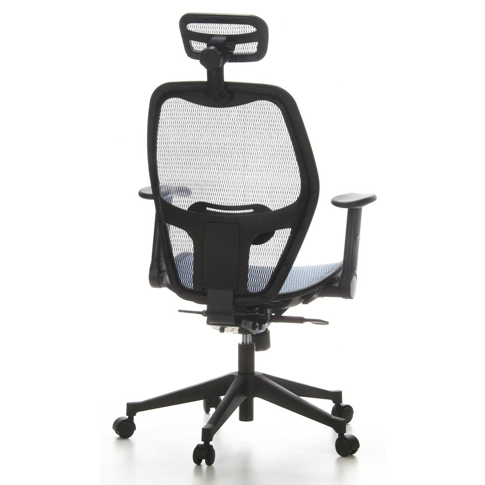 Produktabbildung Nr. 5: hjh OFFICE Bürostuhl / Chefsessel AIR PORT Netzstoff, blau