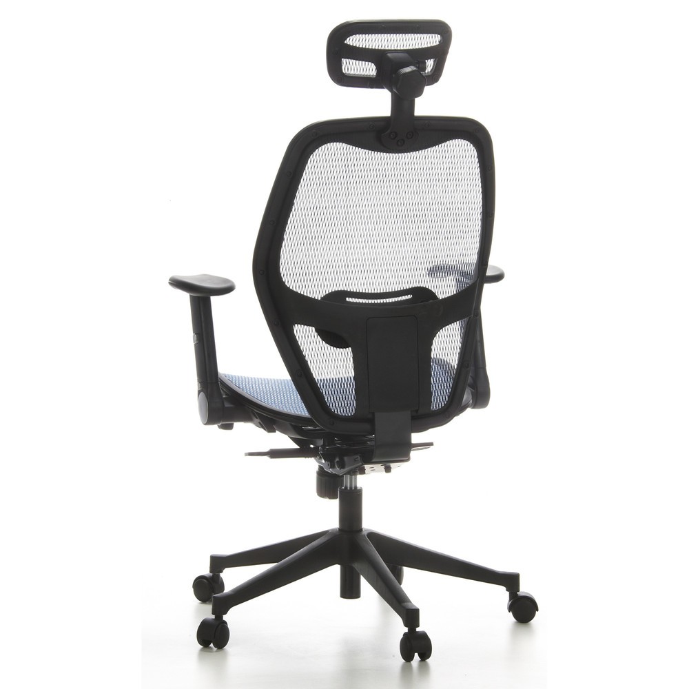 Produktabbildung Nr. 6: hjh OFFICE Bürostuhl / Chefsessel AIR PORT Netzstoff, blau