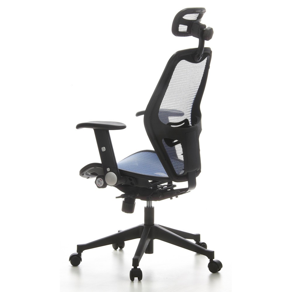 Produktabbildung Nr. 7: hjh OFFICE Bürostuhl / Chefsessel AIR PORT Netzstoff, blau