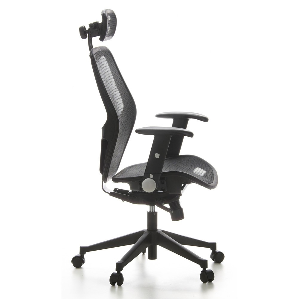 Produktabbildung Nr. 3: hjh OFFICE Bürostuhl / Chefsessel AIR PORT Netzstoff, schwarz