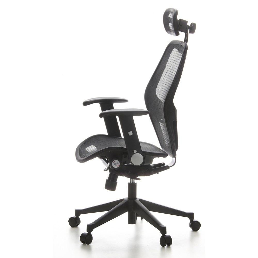 Produktabbildung Nr. 8: hjh OFFICE Bürostuhl / Chefsessel AIR PORT Netzstoff, schwarz