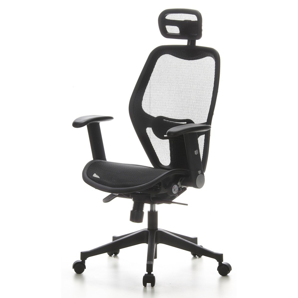 Produktabbildung Nr. 9: hjh OFFICE Bürostuhl / Chefsessel AIR PORT Netzstoff, schwarz