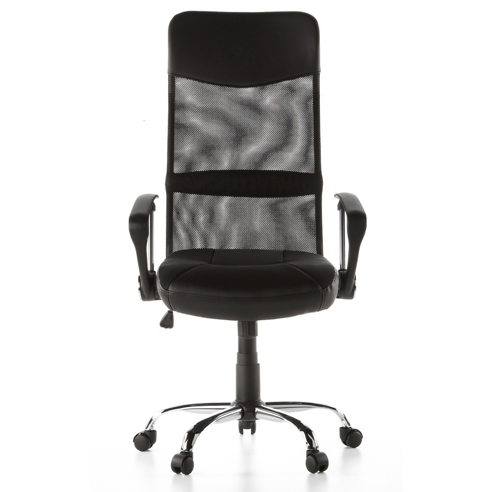 Produktabbildung: hjh OFFICE Bürostuhl / Chefsessel ARTON 20 Kunstleder/Netzstoff, schwarz