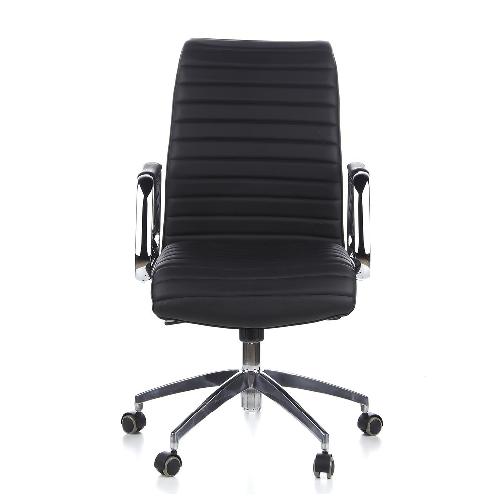 Produktabbildung: hjh OFFICE Bürostuhl / Chefsessel ASPERA 10 Leder, schwarz