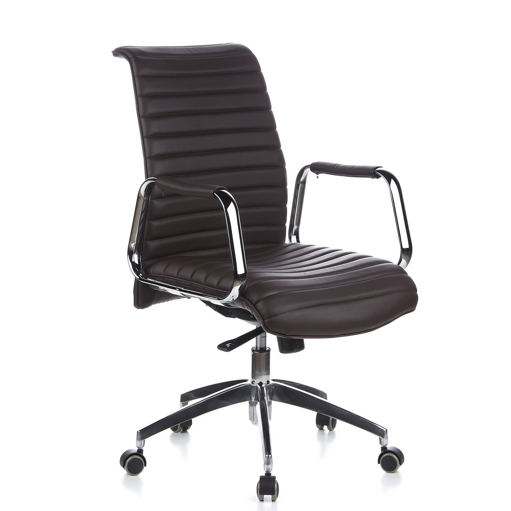 Produktabbildung Nr. 2: hjh OFFICE Bürostuhl / Chefsessel ASPERA 10 Leder, braun