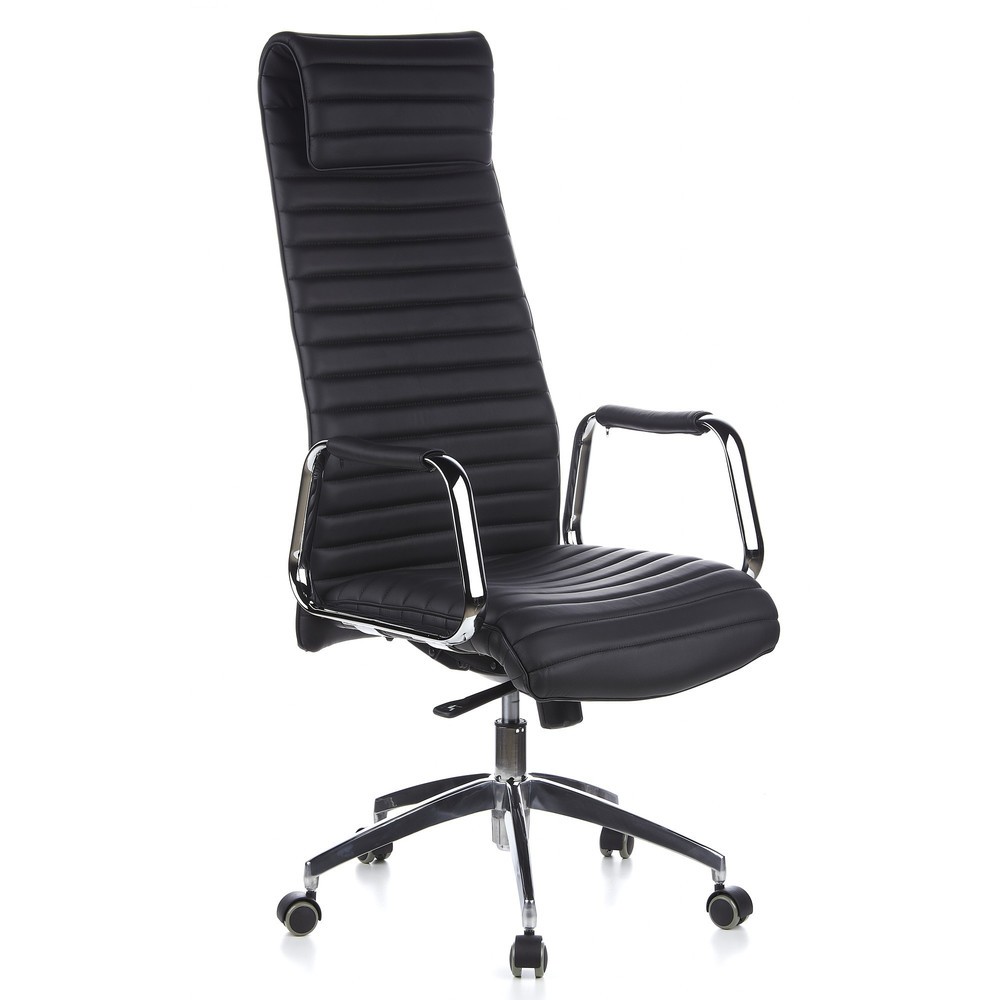 Produktabbildung Nr. 2: hjh OFFICE Bürostuhl / Chefsessel ASPERA 20 Leder, schwarz