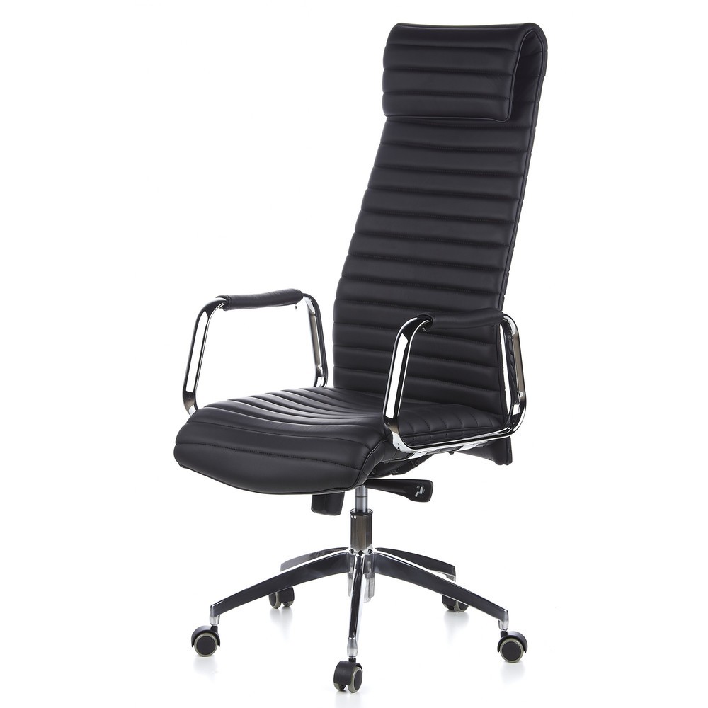 Produktabbildung Nr. 9: hjh OFFICE Bürostuhl / Chefsessel ASPERA 20 Leder, schwarz