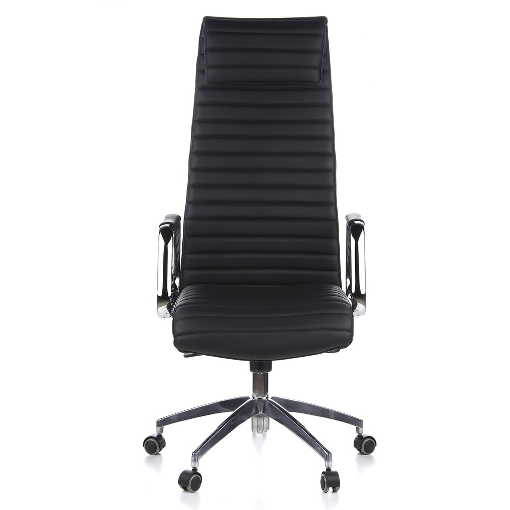 Produktabbildung: hjh OFFICE Bürostuhl / Chefsessel ASPERA 20 Leder, schwarz