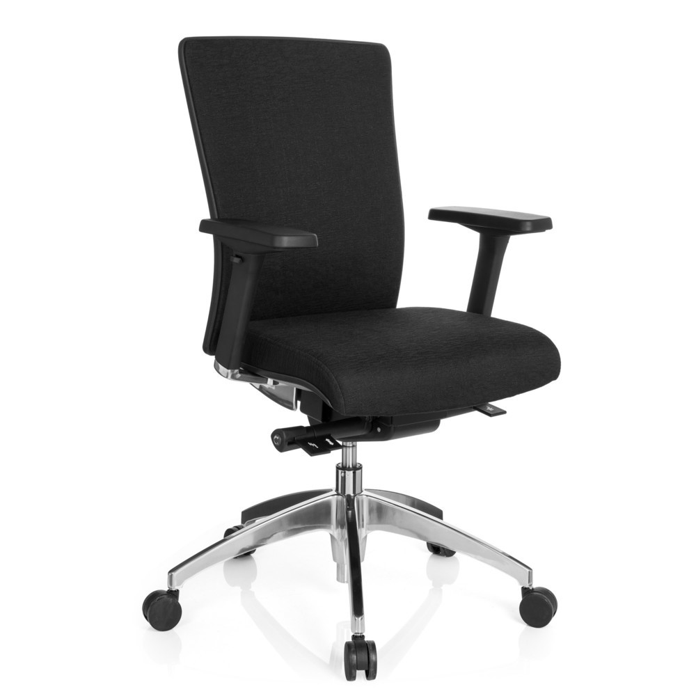Produktabbildung Nr. 2: hjh OFFICE Bürostuhl / Chefsessel ASTRA BASE Stoff, schwarz