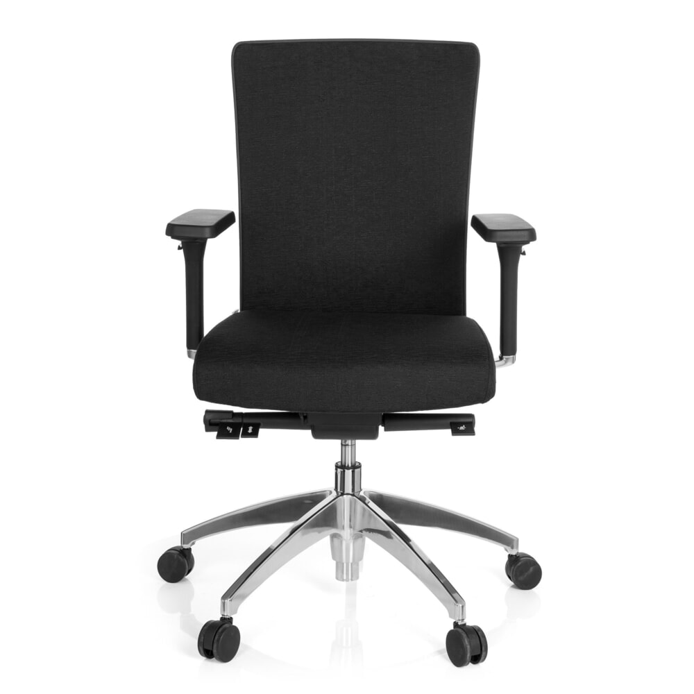 Produktabbildung: hjh OFFICE Bürostuhl / Chefsessel ASTRA BASE Stoff, schwarz