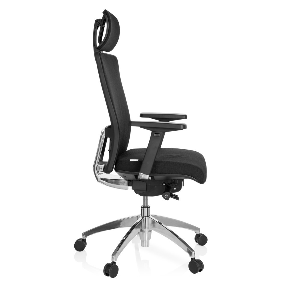 Produktabbildung Nr. 3: hjh OFFICE Bürostuhl / Chefsessel ASTRA LUX Stoff, schwarz