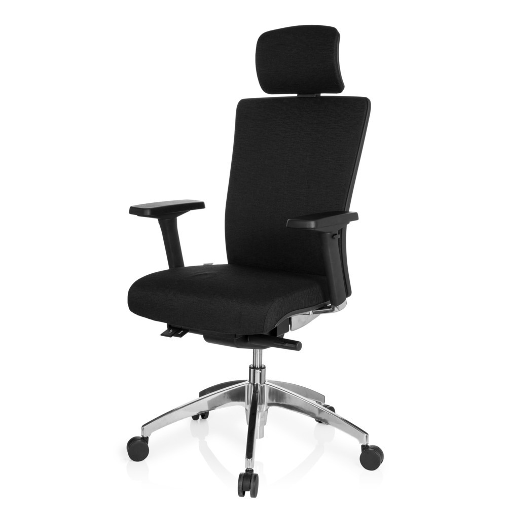 Produktabbildung Nr. 9: hjh OFFICE Bürostuhl / Chefsessel ASTRA LUX Stoff, schwarz