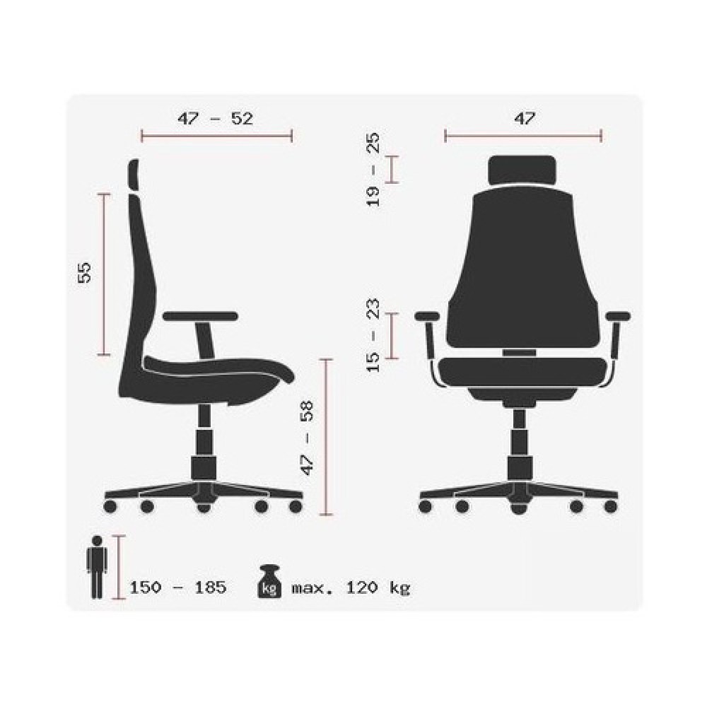 Produktabbildung Nr. 10: hjh OFFICE Bürostuhl / Chefsessel ASTRA LUX Stoff, schwarz
