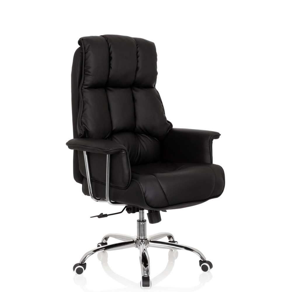 Produktabbildung: hjh OFFICE Bürostuhl / Chefsessel COMMANDER PU Kunstleder, schwarz