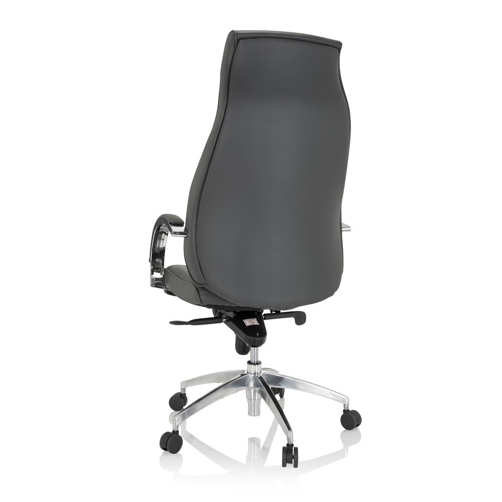 Produktabbildung Nr. 6: hjh OFFICE Bürostuhl / Chefsessel ELEGANCE I Kunstleder, grau