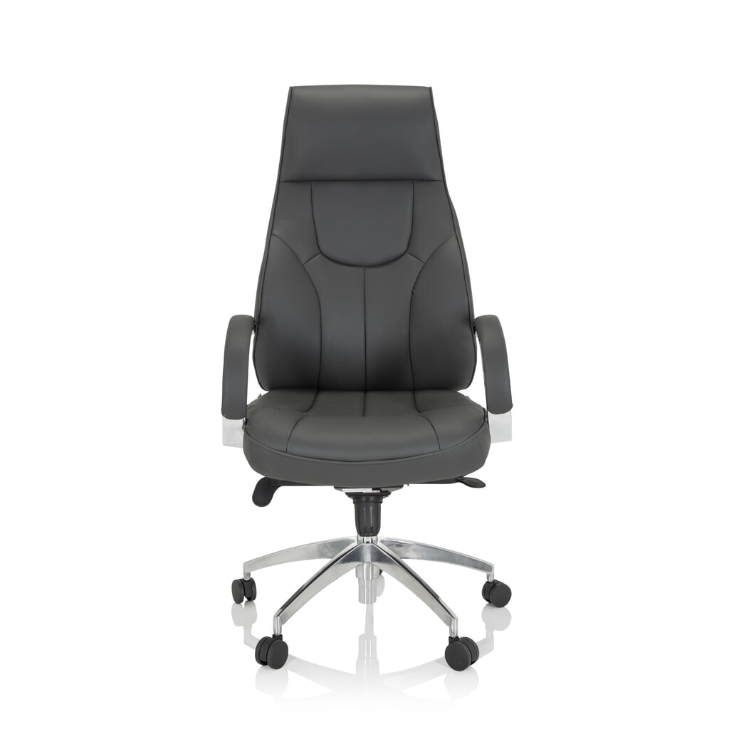 Produktabbildung: hjh OFFICE Bürostuhl / Chefsessel ELEGANCE I Kunstleder, grau