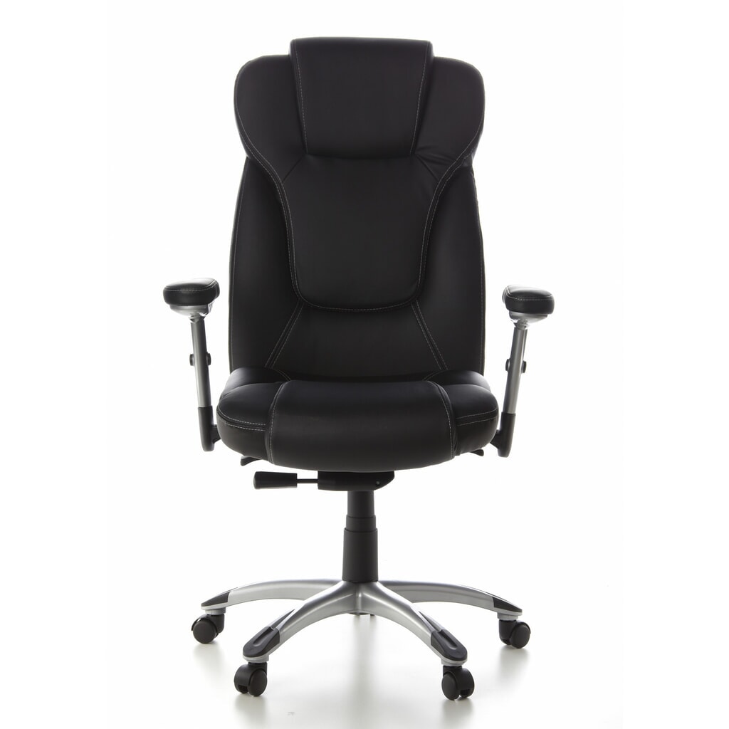 Produktabbildung: hjh OFFICE Bürostuhl / Chefsessel EMBASSY 200 Leder, schwarz
