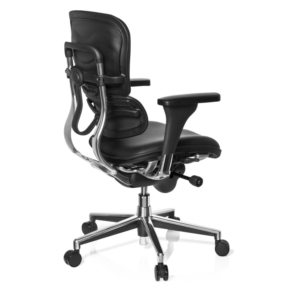 Produktabbildung Nr. 4: hjh OFFICE Bürostuhl / Chefsessel ERGOHUMAN STD BASE Leder, schwarz