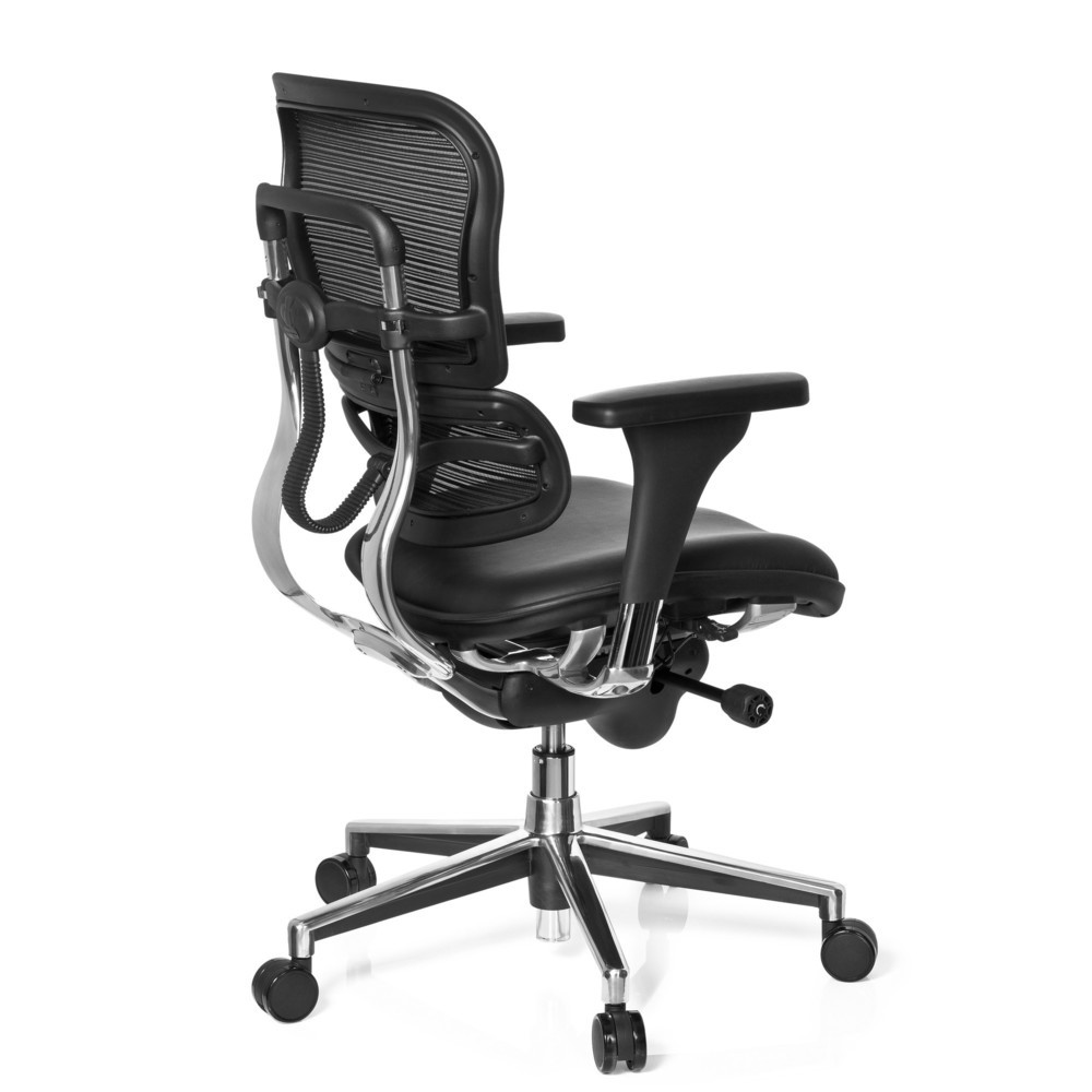 Produktabbildung Nr. 4: hjh OFFICE Bürostuhl / Chefsessel ERGOHUMAN STD BASE LN Leder, schwarz