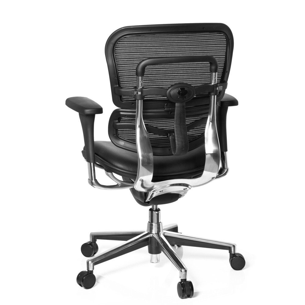Produktabbildung Nr. 6: hjh OFFICE Bürostuhl / Chefsessel ERGOHUMAN STD BASE LN Leder, schwarz