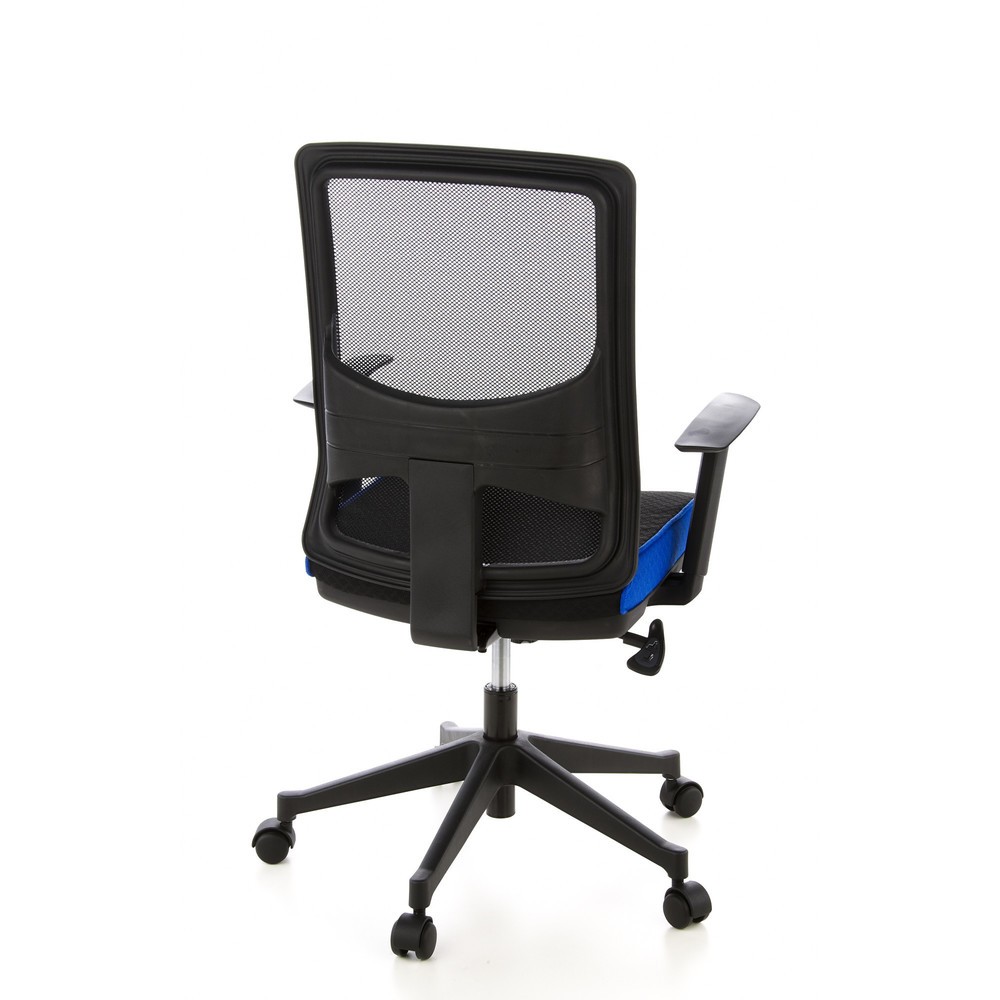 Produktabbildung Nr. 5: hjh OFFICE Bürostuhl / Chefsessel LAVITA Stoff, schwarz/blau