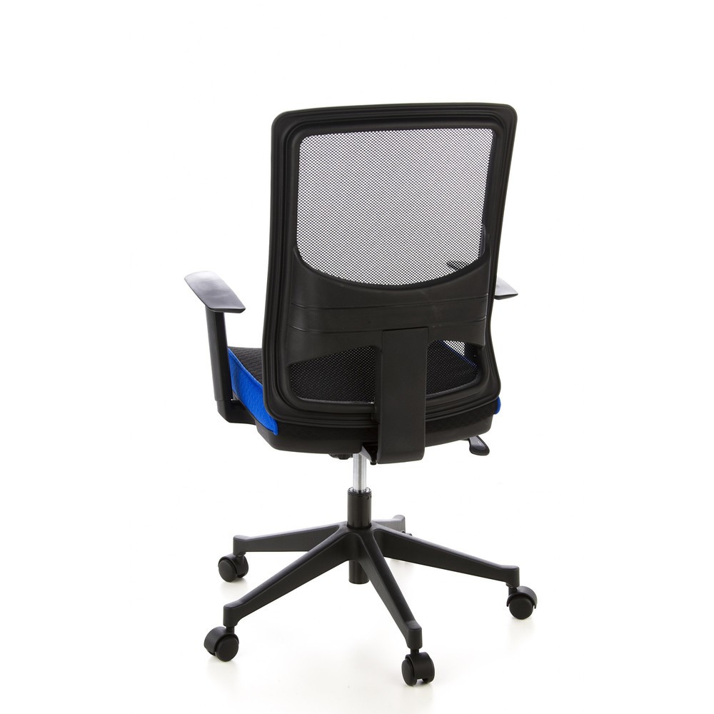Produktabbildung Nr. 6: hjh OFFICE Bürostuhl / Chefsessel LAVITA Stoff, schwarz/blau