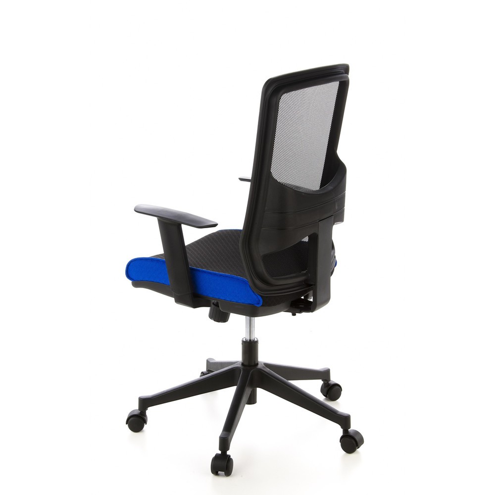 Produktabbildung Nr. 7: hjh OFFICE Bürostuhl / Chefsessel LAVITA Stoff, schwarz/blau