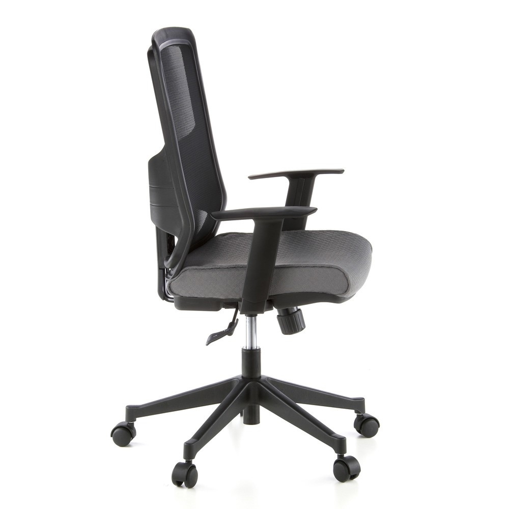 Produktabbildung Nr. 3: hjh OFFICE Bürostuhl / Chefsessel LAVITA Stoff, schwarz/grau