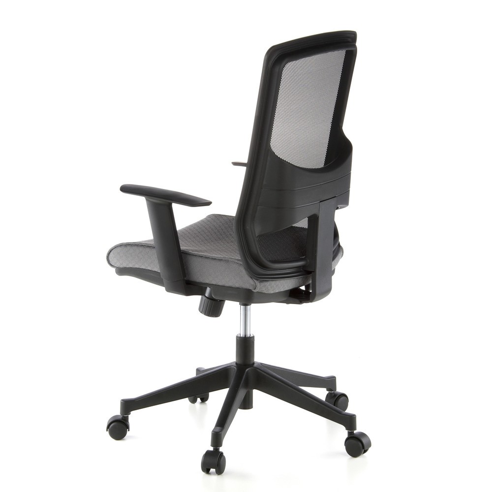 Produktabbildung Nr. 7: hjh OFFICE Bürostuhl / Chefsessel LAVITA Stoff, schwarz/grau