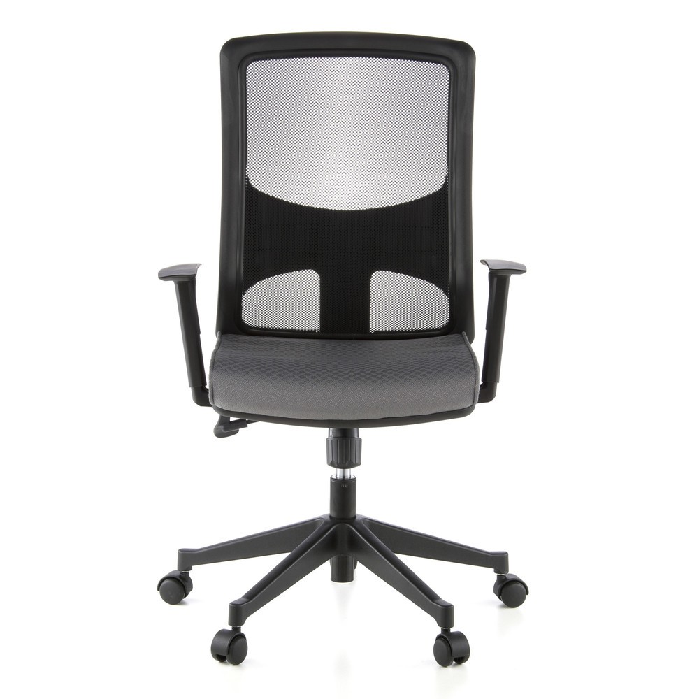 Produktabbildung Nr. 1: hjh OFFICE Bürostuhl / Chefsessel LAVITA Stoff, schwarz/grau