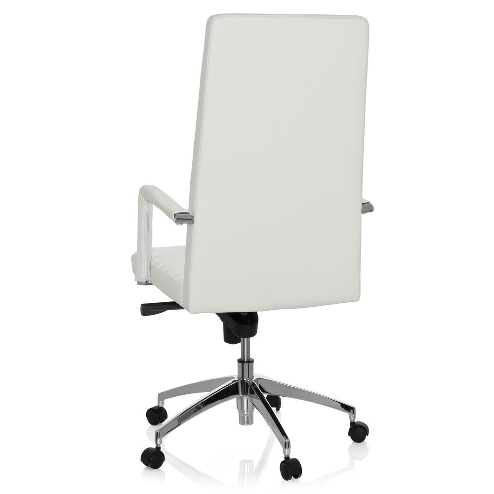 Produktabbildung Nr. 6: hjh OFFICE Bürostuhl / Chefsessel LENGA Leder, weiß