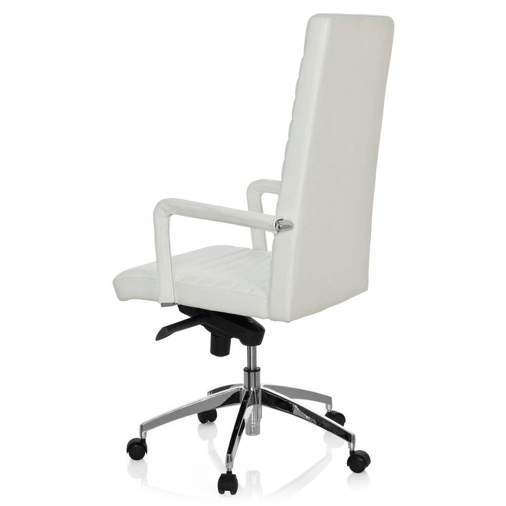Produktabbildung Nr. 7: hjh OFFICE Bürostuhl / Chefsessel LENGA Leder, weiß