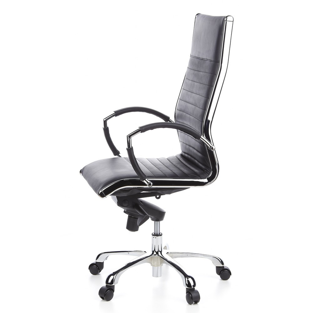 Produktabbildung Nr. 8: hjh OFFICE Bürostuhl / Chefsessel PARMA 20 Leder, schwarz