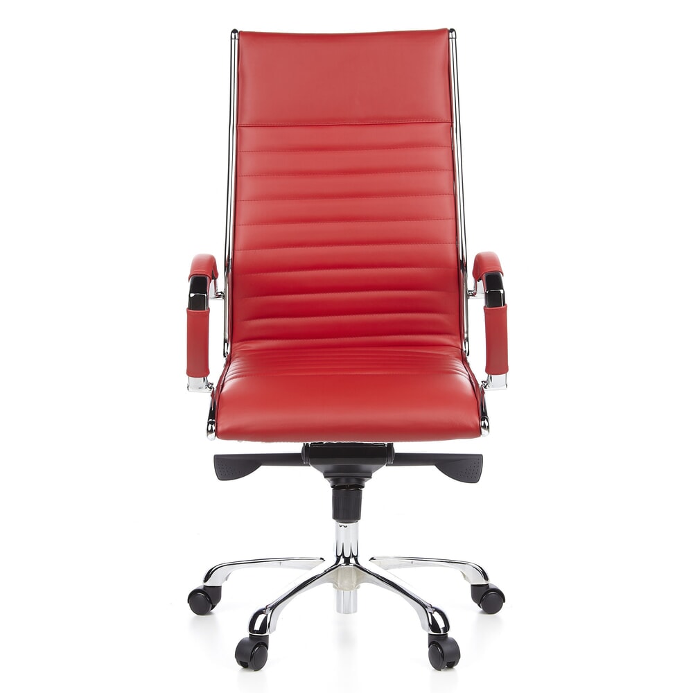 Produktabbildung Nr. 1: hjh OFFICE Bürostuhl / Chefsessel PARMA 20 Leder, rot