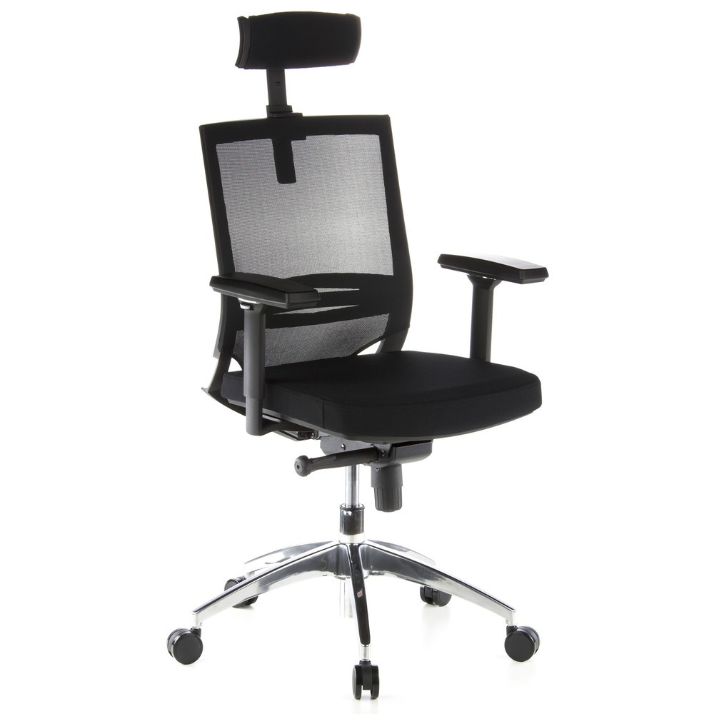Produktabbildung Nr. 2: hjh OFFICE Bürostuhl / Chefsessel PORTO MAX Stoff, schwarz