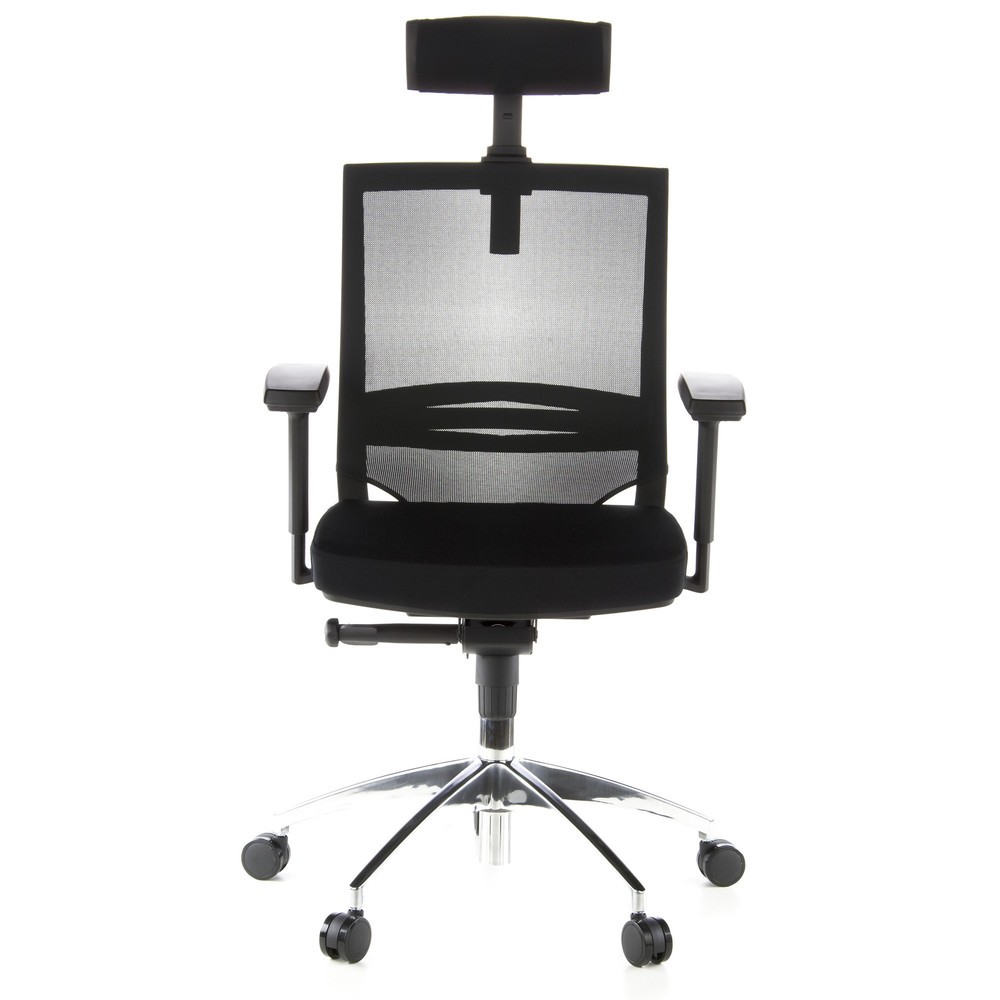 Produktabbildung: hjh OFFICE Bürostuhl / Chefsessel PORTO MAX Stoff, schwarz