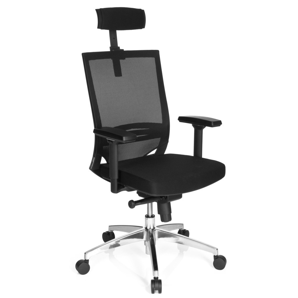 Produktabbildung Nr. 2: hjh OFFICE Bürostuhl / Chefsessel PORTO MAX HIGH Stoff, schwarz