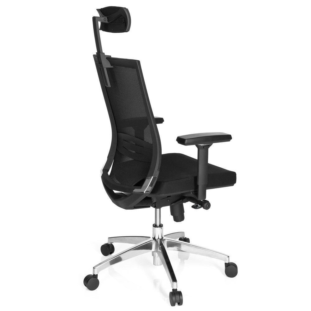 Produktabbildung Nr. 4: hjh OFFICE Bürostuhl / Chefsessel PORTO MAX HIGH Stoff, schwarz