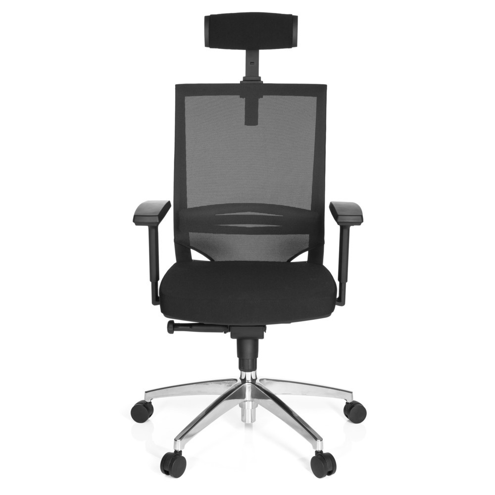 Produktabbildung: hjh OFFICE Bürostuhl / Chefsessel PORTO MAX HIGH Stoff, schwarz
