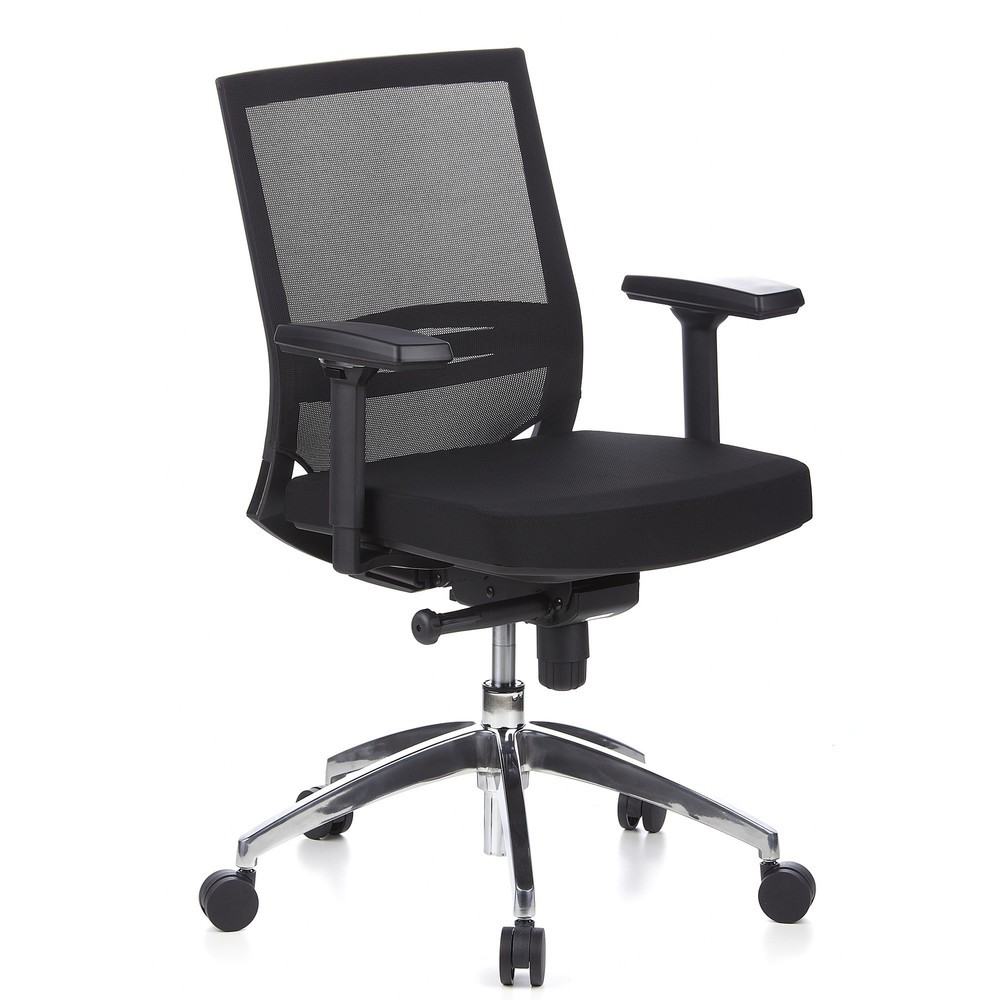 Produktabbildung Nr. 2: hjh OFFICE Bürostuhl / Chefsessel PORTO PRO Stoff, schwarz