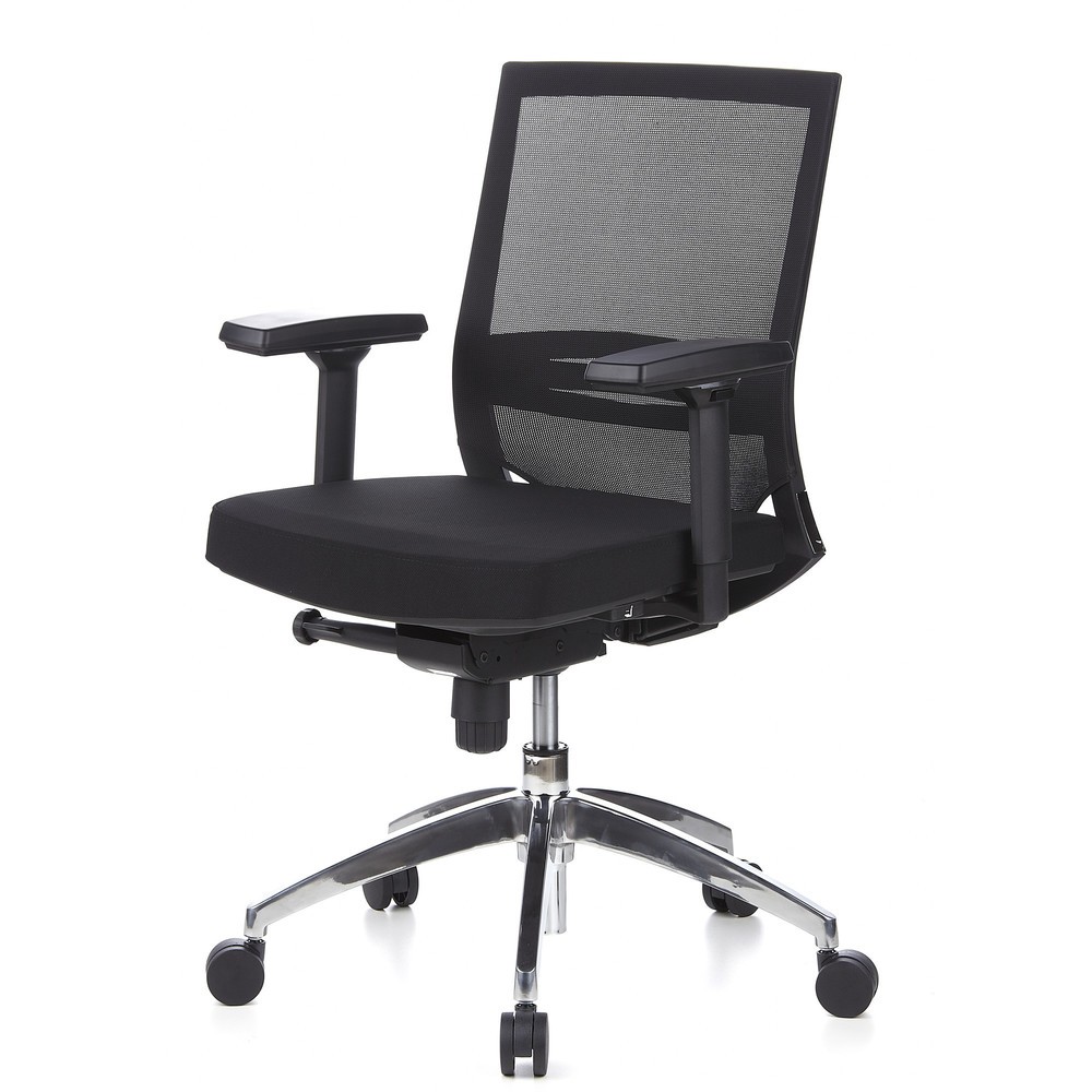 Produktabbildung Nr. 9: hjh OFFICE Bürostuhl / Chefsessel PORTO PRO Stoff, schwarz