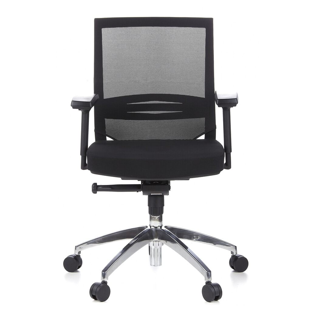 Produktabbildung: hjh OFFICE Bürostuhl / Chefsessel PORTO PRO Stoff, schwarz