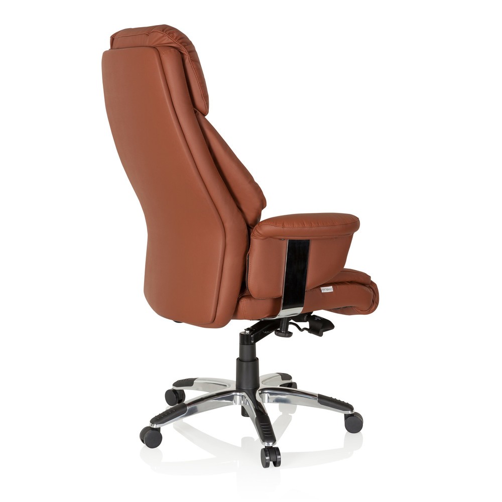 Produktabbildung Nr. 4: hjh OFFICE Bürostuhl / Chefsessel PRADO Leder, braun