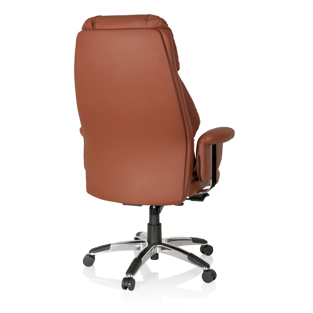 Produktabbildung Nr. 5: hjh OFFICE Bürostuhl / Chefsessel PRADO Leder, braun