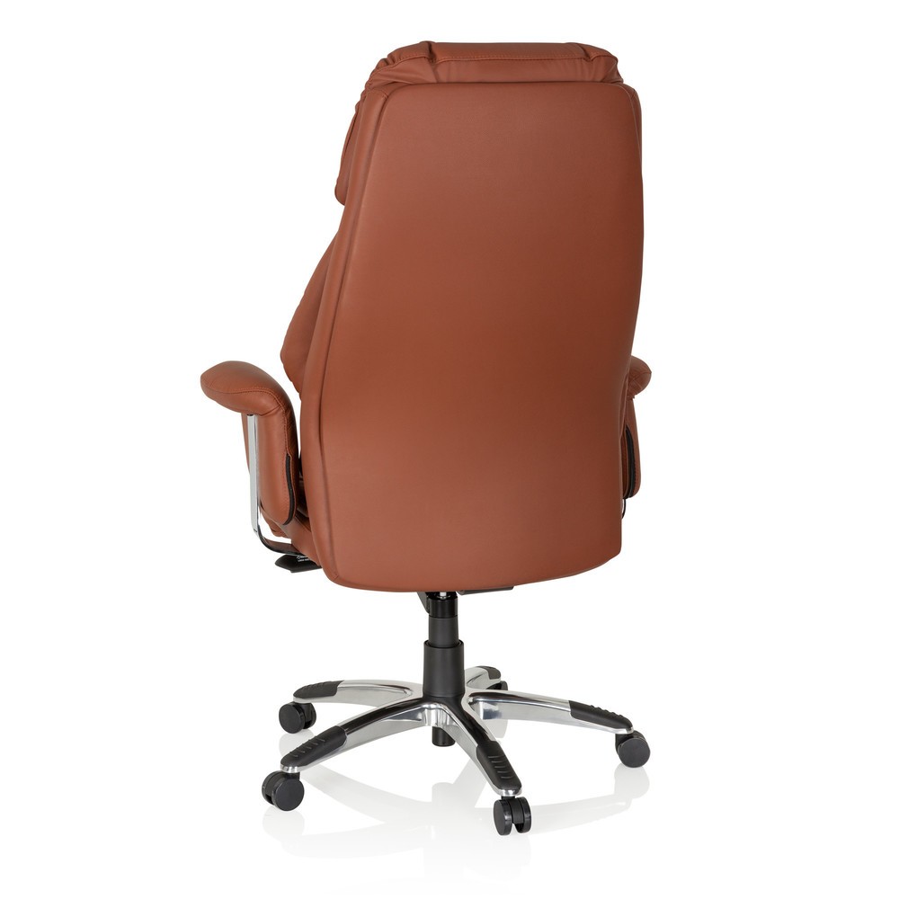 Produktabbildung Nr. 6: hjh OFFICE Bürostuhl / Chefsessel PRADO Leder, braun